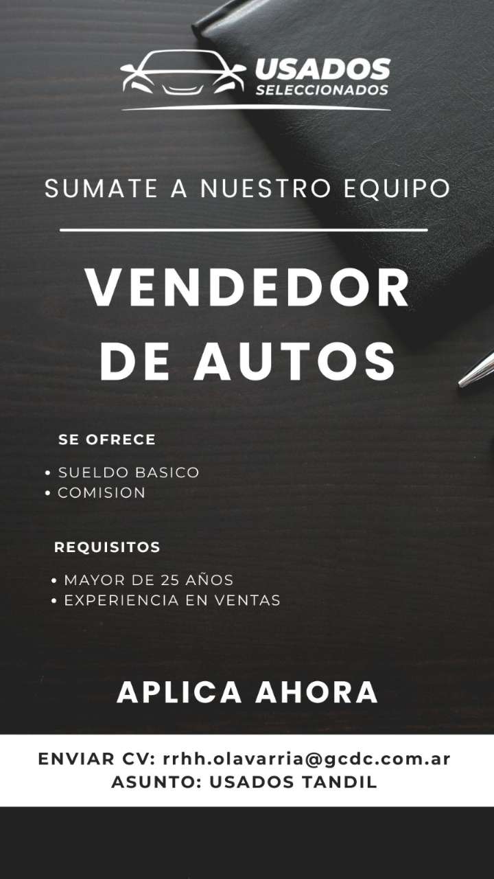Usados Seleccionados ofrece puesto de vendedor de autos