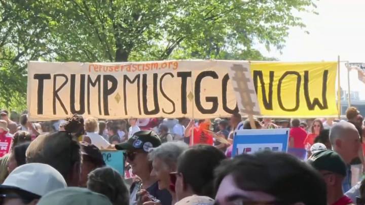 Thousands protest Trump’s National Guard deployment