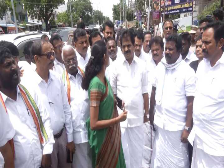 Tamil Nadu: KC Venugopal inspects spot of stampede in Karur