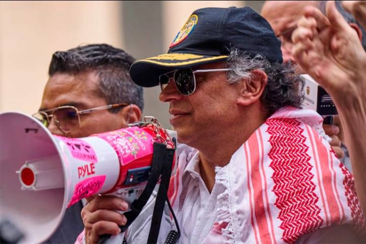Estados Unidos revocó la visa de Gustavo Petro tras su protesta en favor de Palestina