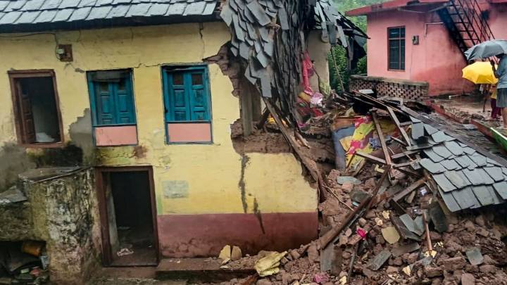 Cloudburst in Himachal's Bilaspur village leaves vehicles buried, farms ravaged