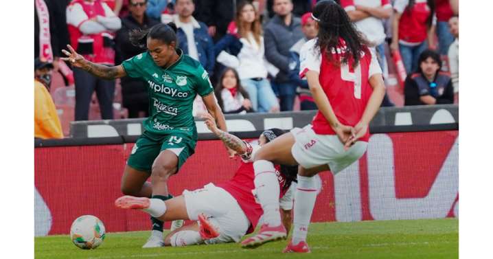 Las leonas atacaron primero: Santa Fe venció 1-0 al Deportivo Cali en la ida de la final de la Liga Femenina