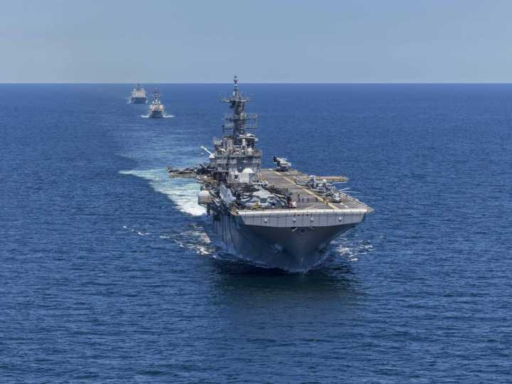 Revelan dónde están desplegados los buques de EEUU en medio de la tensión con Venezuela (Imágenes satelitales)