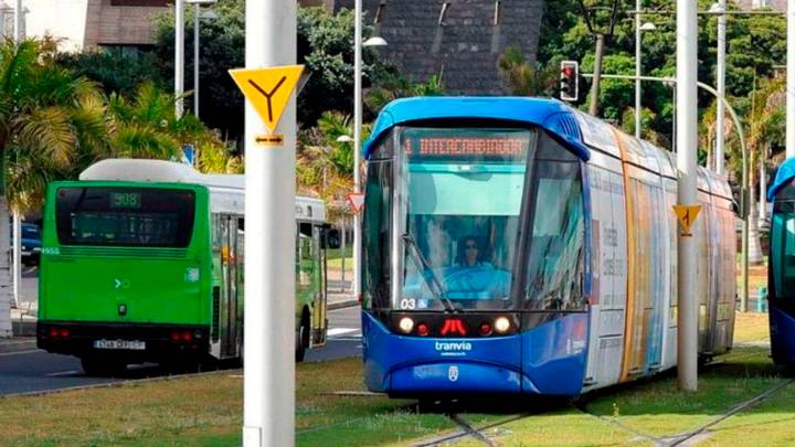 Atropello grave del tranvía a un peatón en Santa Cruz de Tenerife