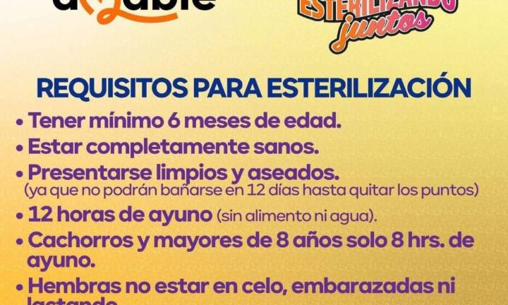 Habitantes de Milpillas lleven a esterilizar gratis a sus mascotas