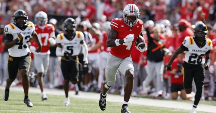 Julian Sayin sets completions mark and No. 1 Ohio State rolls past Grambling State 70
