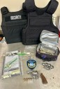 Monson police seize stolen gun, drugs, body armor after disturbance call