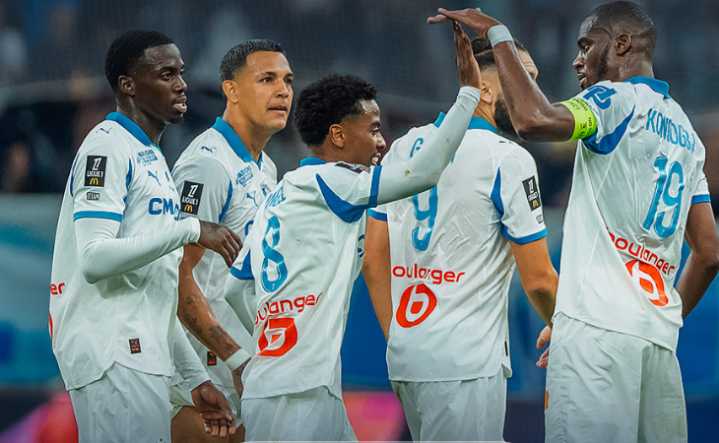 Marsella golea 4-0 a Lorient y llega encendido para enfrentar al Real Madrid