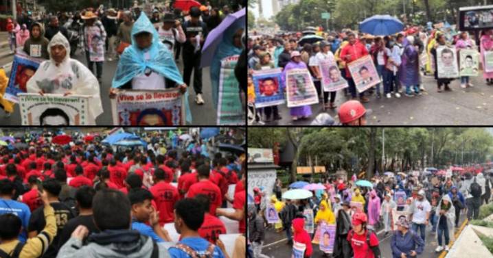 Marcha por Ayotzinapa a 11 años: Padres y manifestantes exigen justicia en las calles