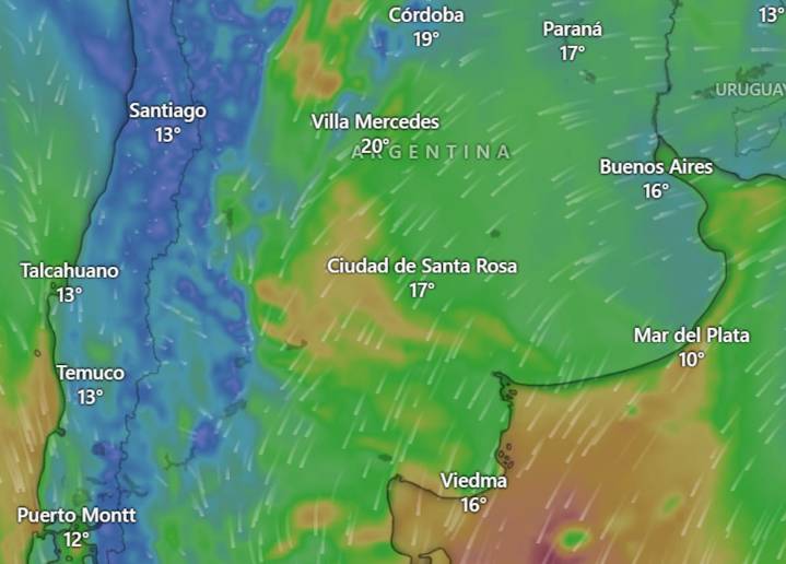 Pronóstico del tiempo. Rige una alerta naranja y amarilla por tormentas y vientos fuertes para 13 provincias