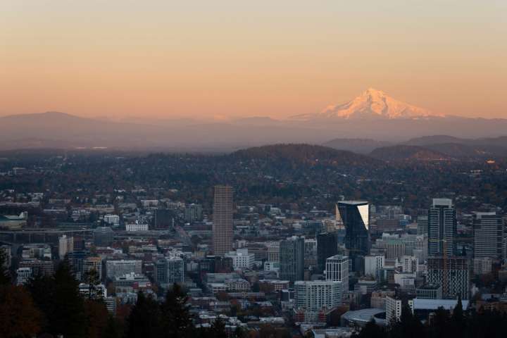 Trump’s ‘war ravaged’ remark gets a nervous laugh from Portland