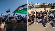 Bondi Beach protest broken up by police as pro-Palestine activists and pro