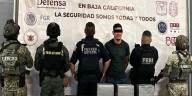 Detienen a hombre con cargamento de metanfetamina tras insultar a un civil en una plaza comercial de Baja California