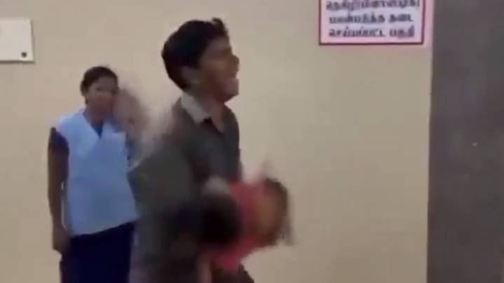 Heartbreaking video captures man carrying lifeless child after Karur stampede