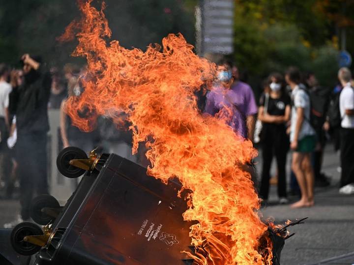 Protestas y choques en Francia; incendios y bloqueos alteran el transporte