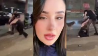 VIDEO: Concursante de Miss Valdivia protagonizó brutal pelea afuera de una discoteque