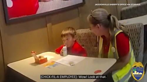 Boy escapes home to eat breakfast at nearby Chick
