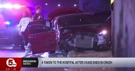 Garfield Hts. police chase ends with crash in Cleveland