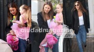 Angustiada, Pampita volvió a su casa con Ana y una fuerte custodia: “Por mis hijos me quedo a vivir acá”