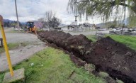 El Hoyo: Se terminó un nuevo alcantarillado