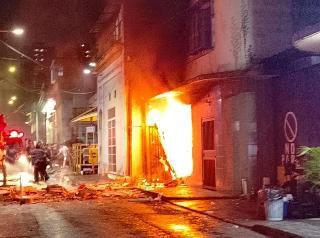 Explotó bombona en Santa Rosalía