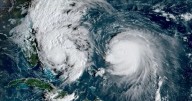 Rare 'double hurricanes' hurtle towards US - and could blast UK with wind and rain
