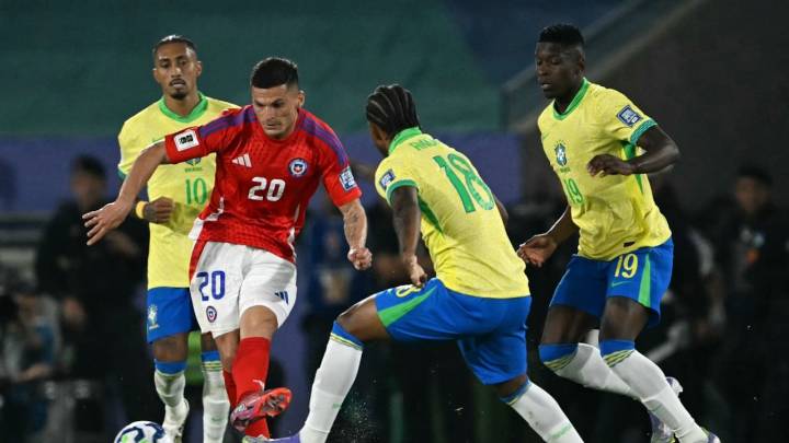 Brasil derrotó sin problemas a una ya eliminada Chile en la Eliminatoria