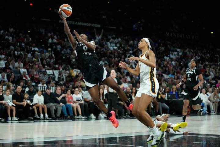 Las Vegas Aces pick up bounce-back win over Indiana Fever, even WNBA semifinal series at 1