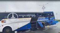 Travel bus collides with lorry in Telangana’s Nizamabad, 9 injured