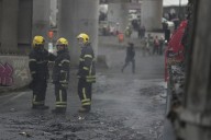 Gas tanker explosion in Mexico City leaves flames billowing and dozens injured with serious burns