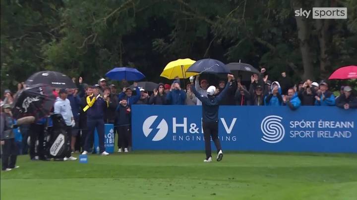 Irish Open: Rafa Cabrera Bello back in contention with spectacular hole-in