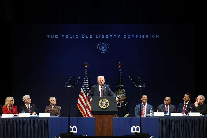 Trump affirms faith at Religious Liberty Commission meeting