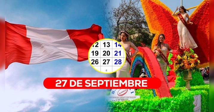 ¿El viernes 27 de septiembre es feriado en Perú? Conoce quiénes descansan y por qué