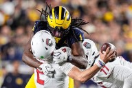Deadspin | Michigan LB Jaishawn Barham's targeting penalty upheld by Big Ten