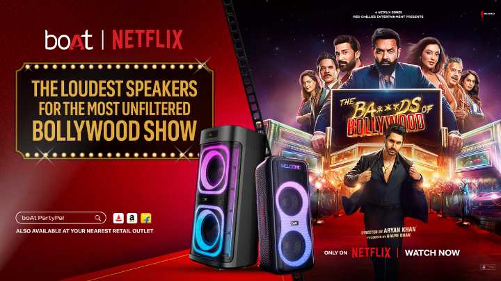 boAt's new PartyPal 700 speaker launches in advertising campaign with Netflix