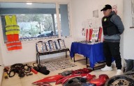 Descubren gomería clandestina e investigan al dueño que operaría con una banda de "ruederos"