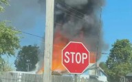 Large structure Fire in downtown North Vernon
