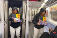 Cardi B sorprendió en el metro de Nueva York al vender su nuevo álbum por 9.99 dólares (VIDEO)