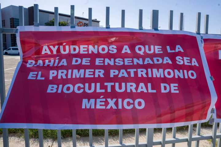 Manifestantes contra ampliación de El Sauzal se congregan en Mexicali