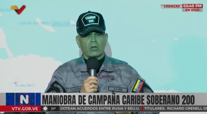 Ministro Padrino López anunció el inicio del ejercicio de la maniobra de campaña "Caribe soberano 200"