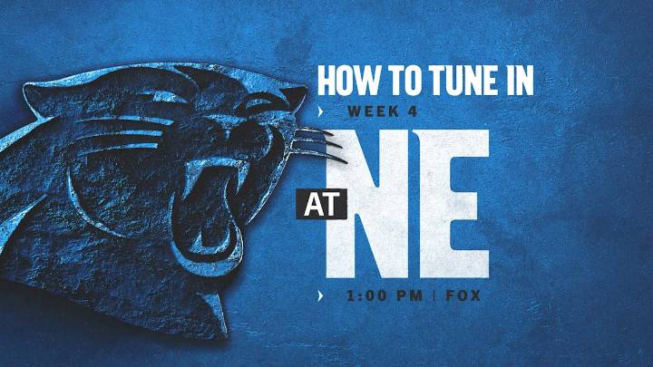 How to watch, listen and follow: Carolina at New England in Week 4