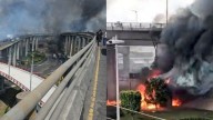 Pipa vuelca y explota en CDMX; 57 personas resultan heridas