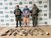 Capturan ciudadano chino con 26 aletas de tiburón en Cartagena