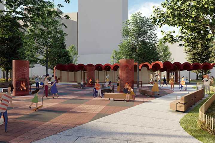 An exciting new downtown Edmonton park is nearing completion