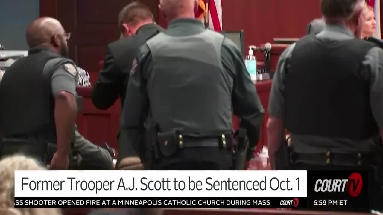 Speeding Trooper Homicide Trial: A.J. Scott to Be Sentenced on Oct. 1