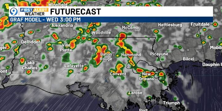 Cold front brings storms today, nicer feel to the weekend