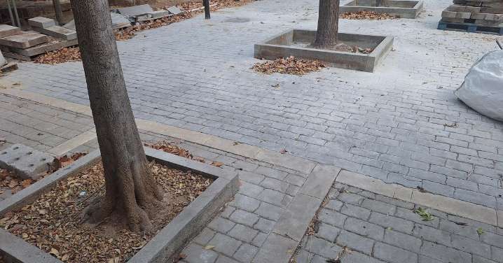 Un parche visual en el arreglo de la plaza de Asdrúbal de Cádiz