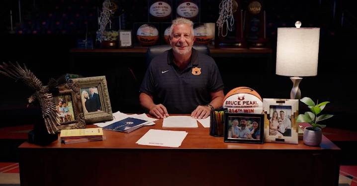 Auburn Basketball Coach Bruce Pearl Is Retiring but He's Not Going Very Far