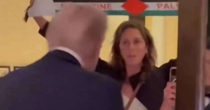 Trump, increpado por manifestantes propalestinos en un restaurante de Washington