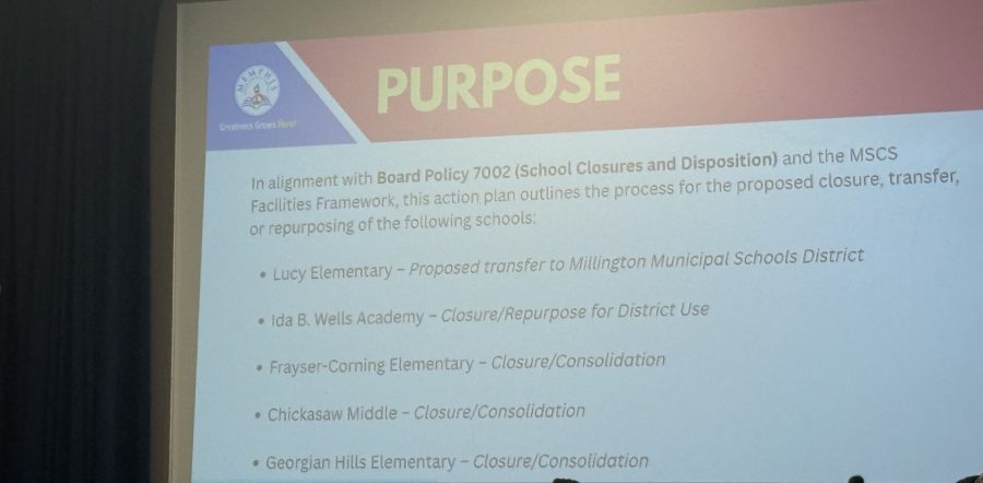Memphis school board discusses closing four schools